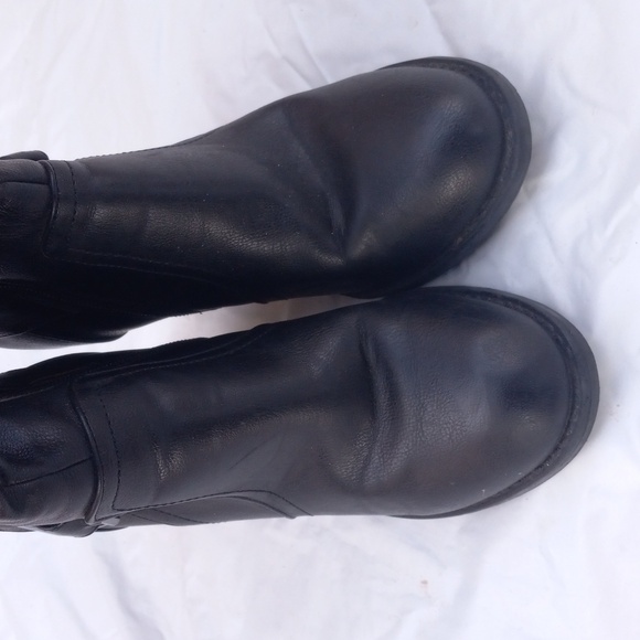 Rue 21 ETC Women's Black Mid Calf Boots Size S 6/7 - Picture 4 of 12
